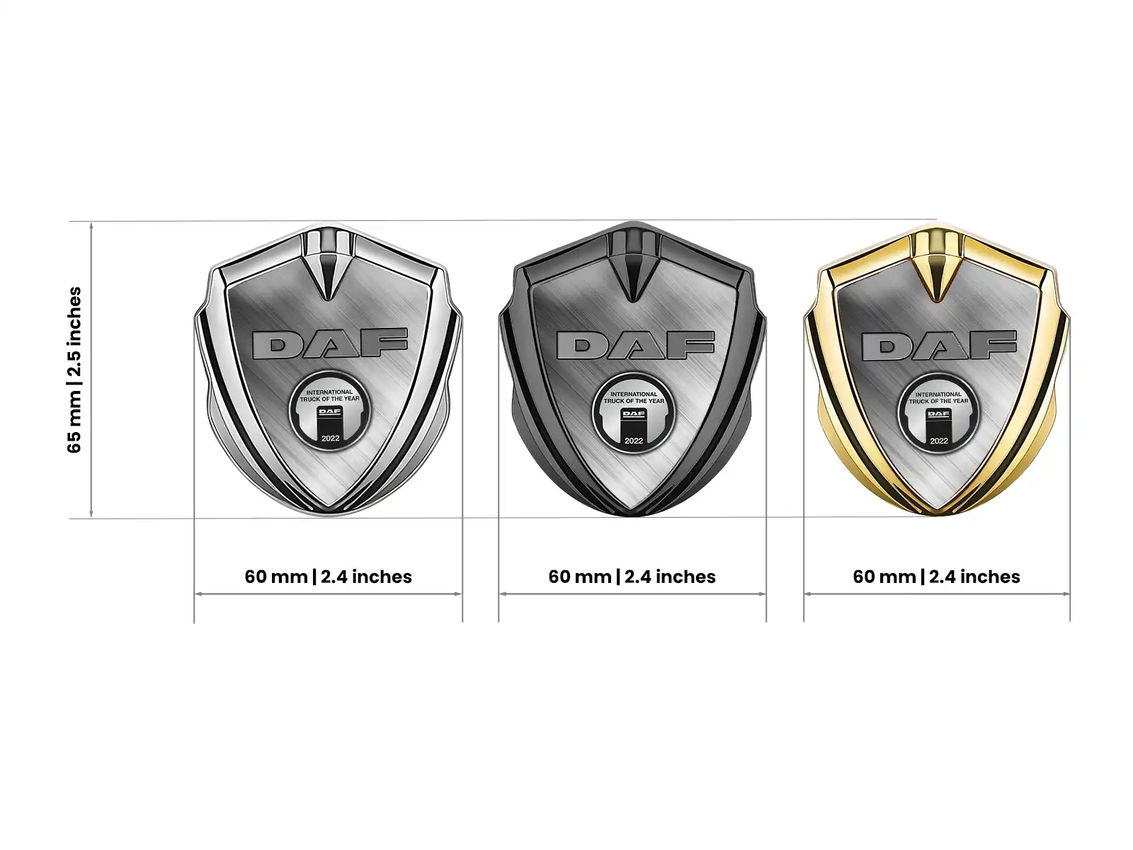 Daf Emblem Fender Badge Tuning Inspired Alloy
